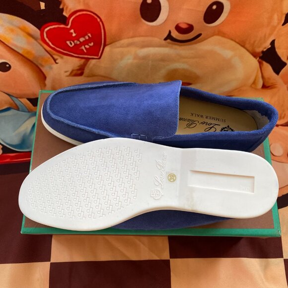 Loro Piana men's blue loafers - Picture 6 of 6